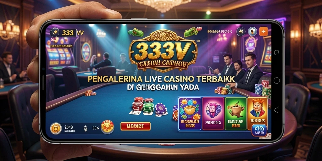 Screenshot gameplay 333V menampilkan momen seru di meja live casino.