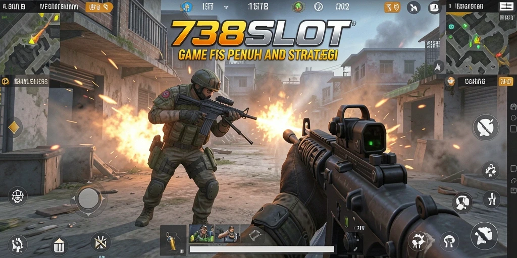 Tangkap momen intens dalam gameplay FPS 738SLOT.