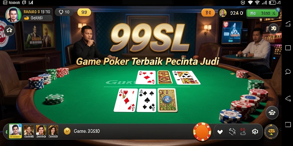 Tampilan menarik saat bermain poker di 99SL.