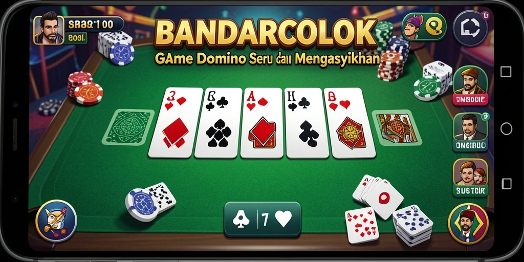 Tampilan gameplay Domino yang menarik di BANDARCOLOK.