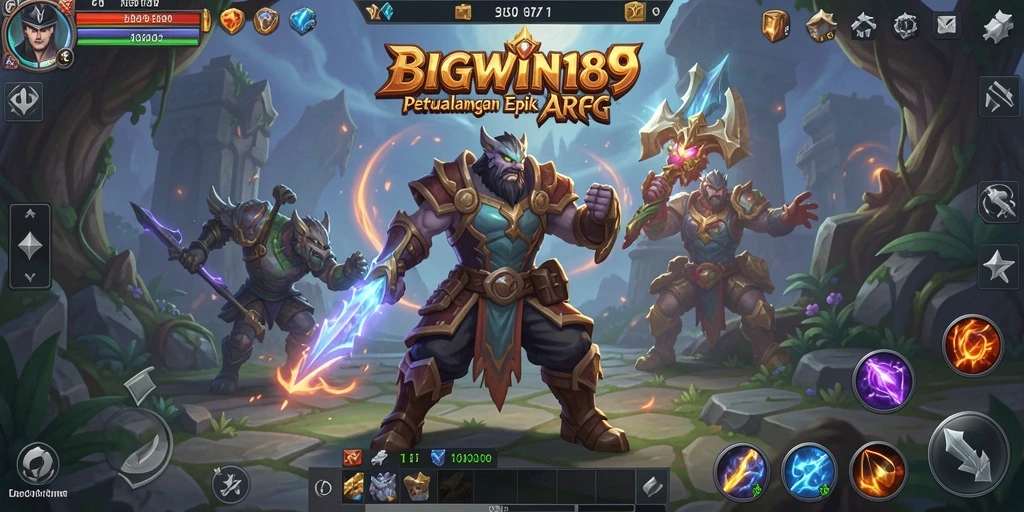 Tangkapan layar menampilkan aksi pertempuran seru dalam BIGWIN189.