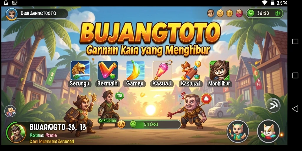 Tampilan menarik dari gameplay seru BUJANGTOTO.