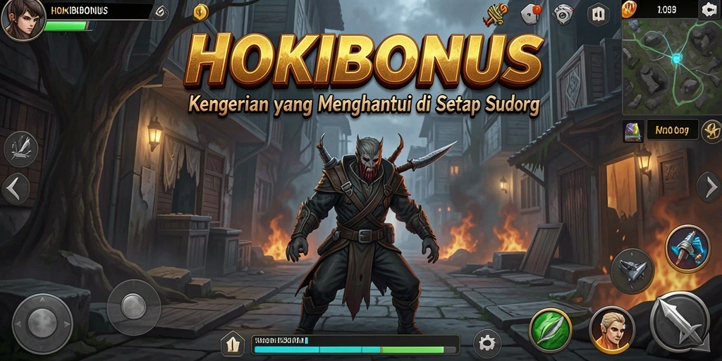 Screenshot gameplay menegangkan dari HOKIBONUS yang penuh kengerian.