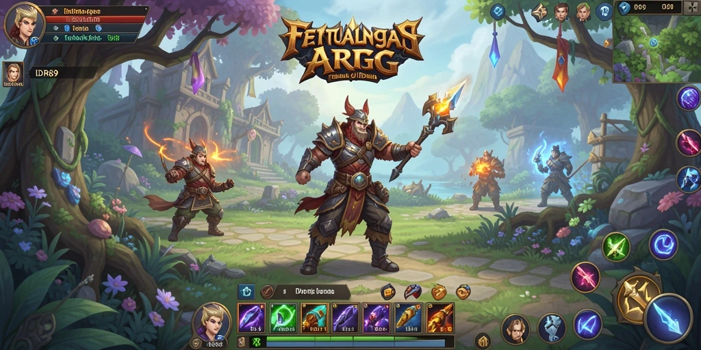 Screenshot gameplay ARPG yang seru dan menantang dari IDR89.