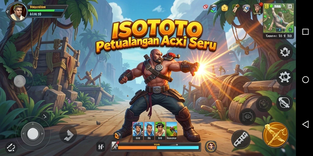 Tampilan gameplay ISOTOTO yang penuh aksi dan ketegangan.