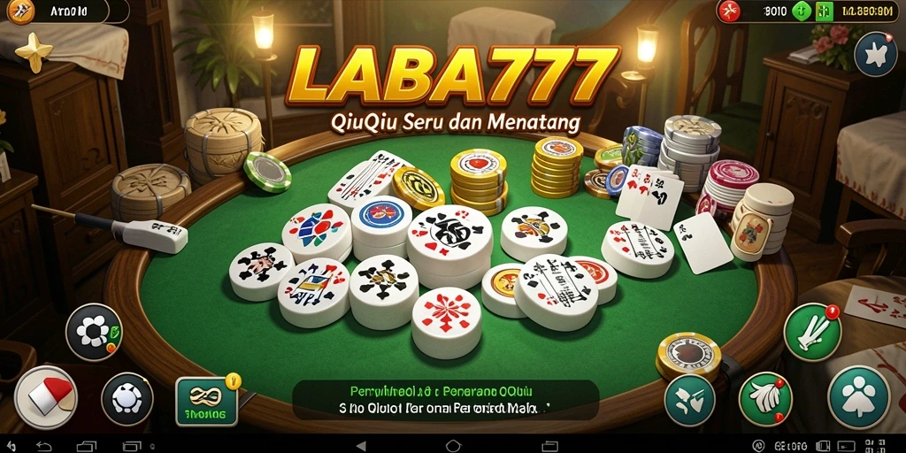 Screenshot utama LABA777 menampilkan gameplay asyik QiuQiu.