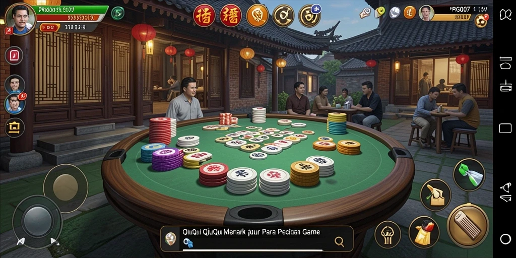 Tampilan permainan QiuQiu yang seru dalam PRG007.
