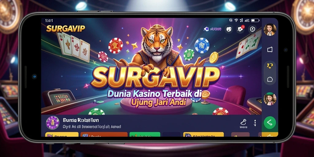 Tampilan screenshot SURGAVIP dengan gameplay Kasino yang mendebarkan.